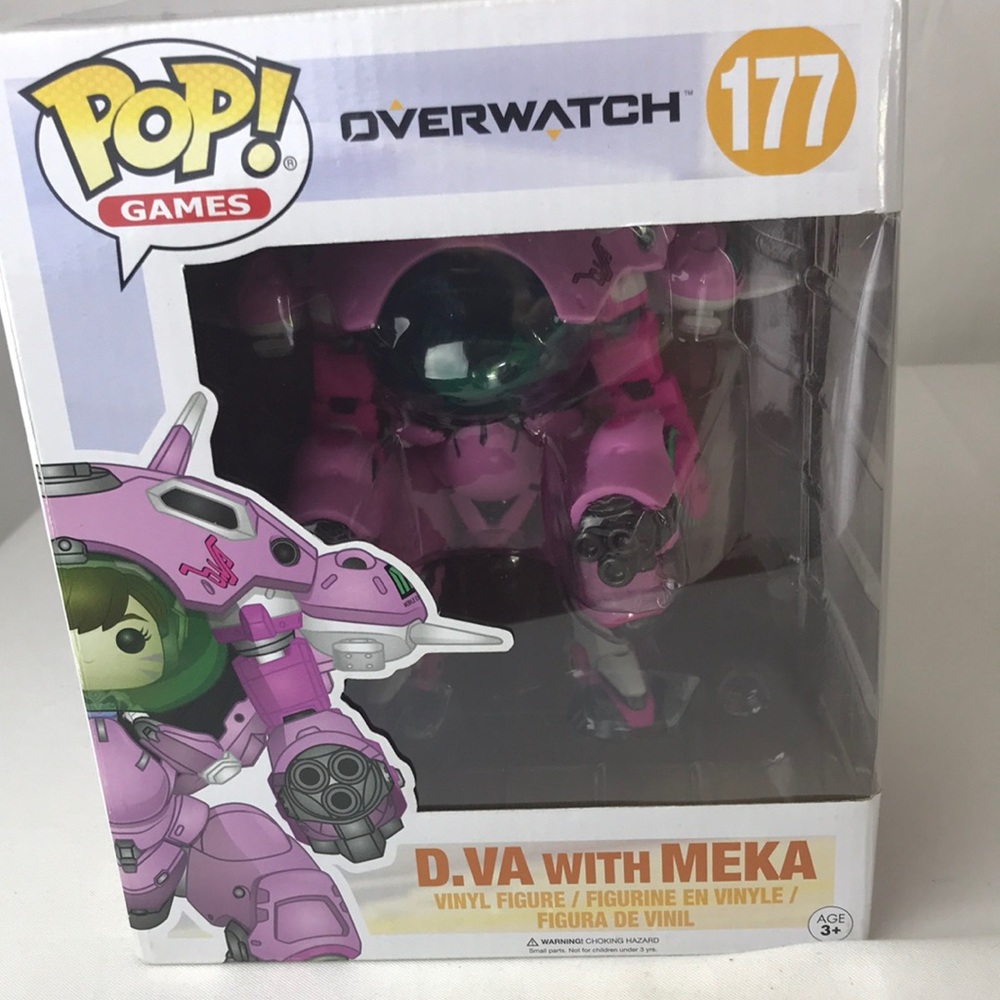Funko pop game  overwatch 177 D.VA WITH MEKA vinyl figure in box NWOT